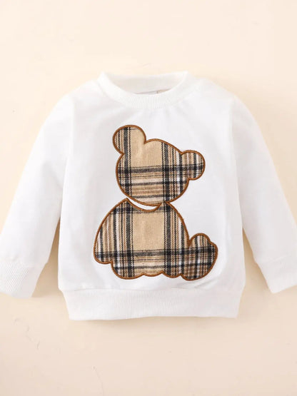 Baby Bear Graphic Sweatshirt and Joggers Set - Image #8